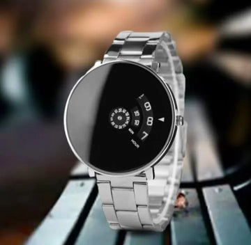 Black & White Stainless Watch