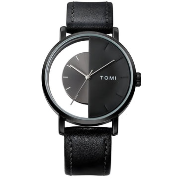 TOMI T-080 Unisex Watch Half Transparent