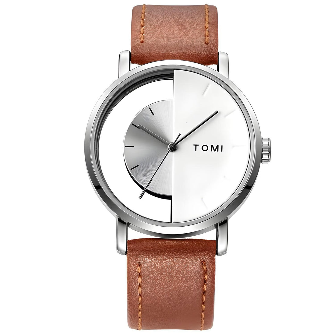 TOMI T-080 Unisex Watch Half Transparent