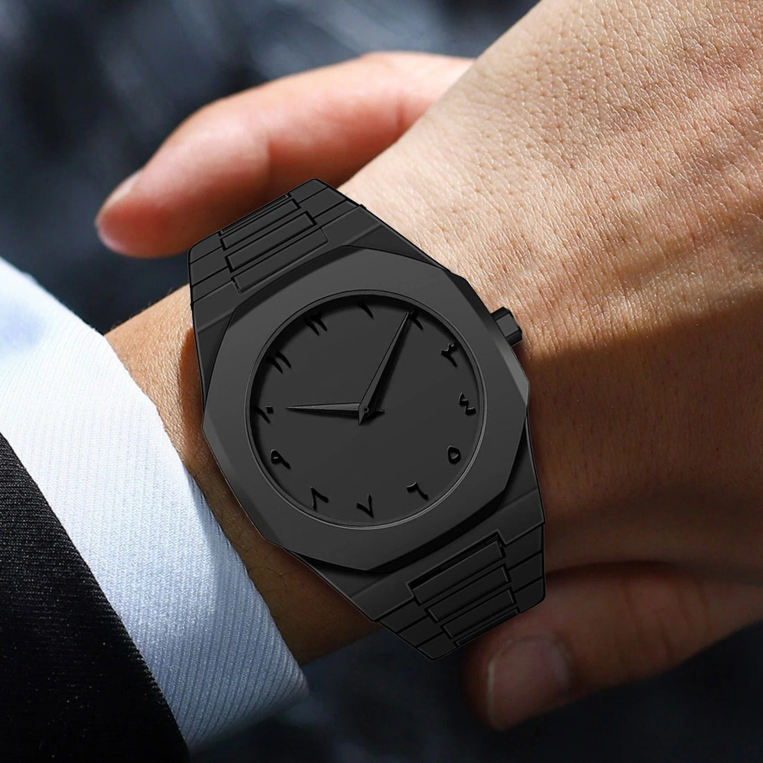 Arabic Black Aura Digital Watch
