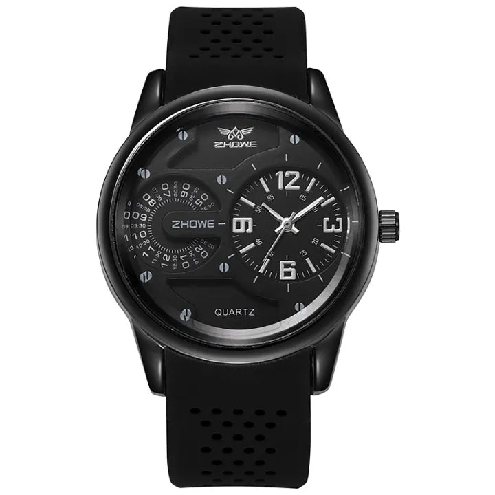 Dual Dial Rubber Watch