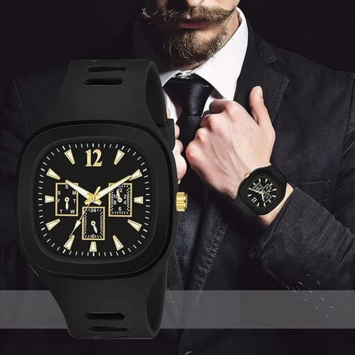 Square Rubber Watch